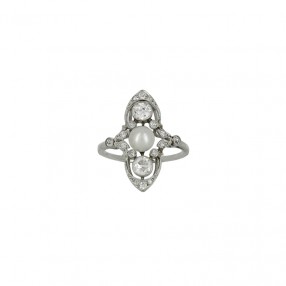 Bague Marquise Art Déco en...