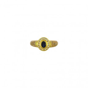 Bague en Or Saphir et Diamants