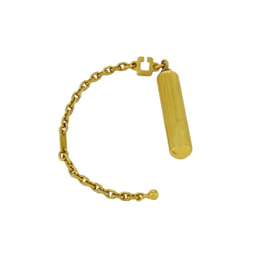 Boutons De Manchette Et Pince à Cravate - Plaqué Or - Taille Diamant - Occasion TBE