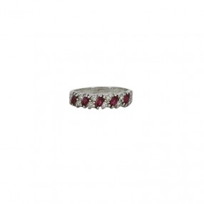 Bague Demi Alliance en Or...