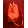 Sac Longchamp pliage cuir orange