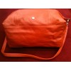 Sac Longchamp pliage cuir orange