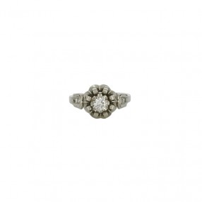 Bague Solitaire Vintage en...