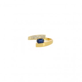 Bague en Or Saphir et Diamants