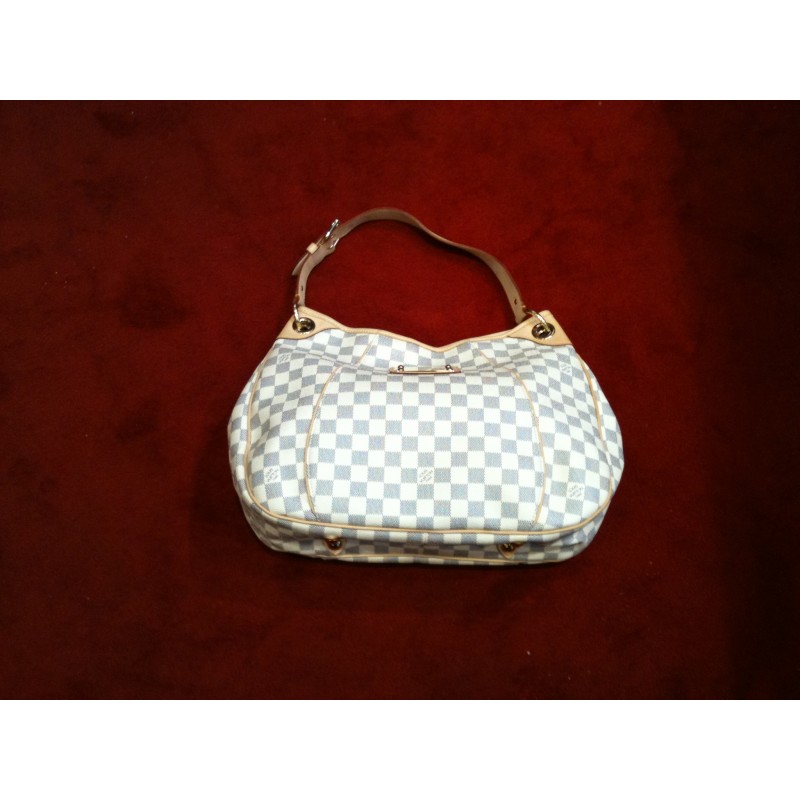 Sac Louis Vuitton Galliera en toile damier azur