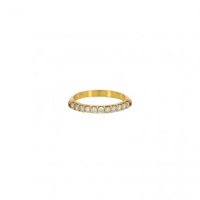 Bague Demi Alliance en Or...