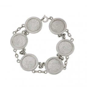 Bracelet Pièces en Argent