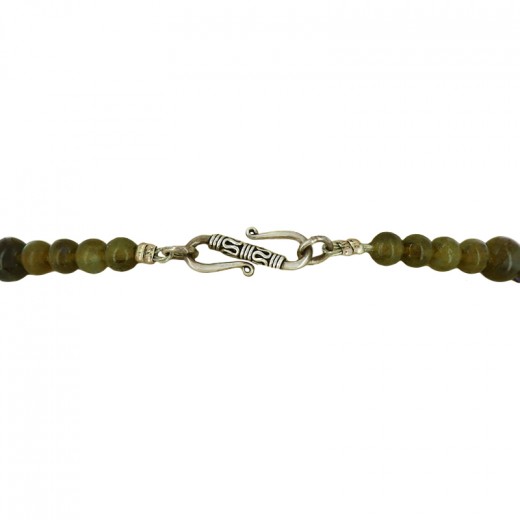 Collier 3 Rangs En Agate Naturelle Rose - Fermoir En Agate, Longueurs Ajustables 45-49cm
