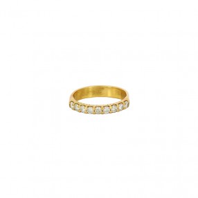 Bague Demi Alliance en Or...