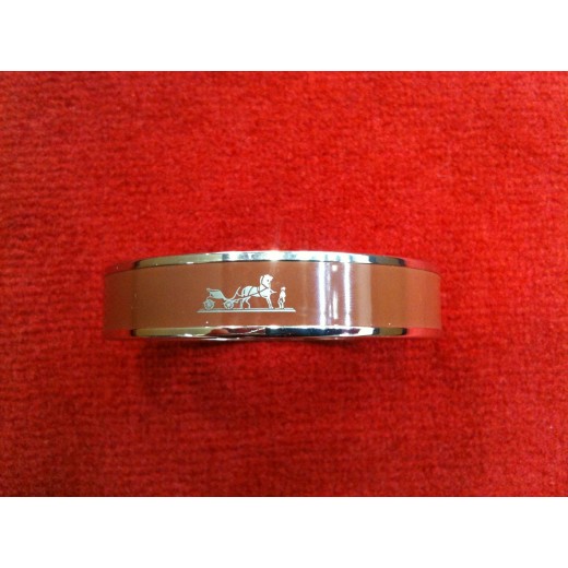 Bracelet Hermès large en émail Calèche
