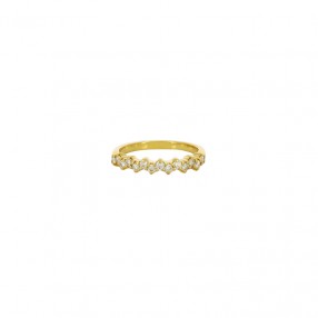 Bague Demi Alliance en Or...