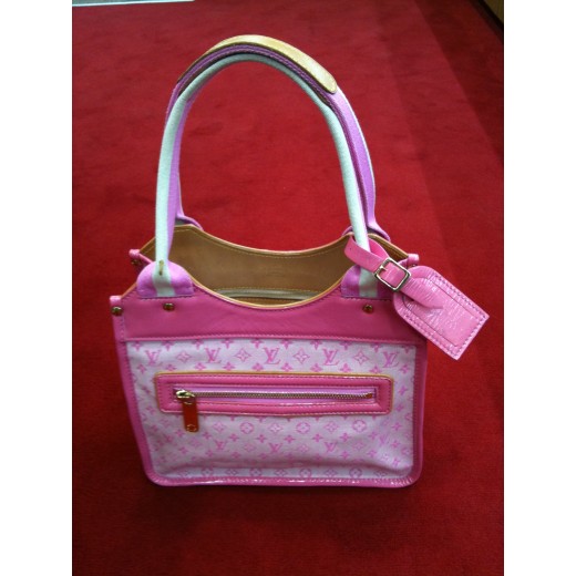 Pink Louis Vuitton Monogram Mini Lin Kathleen Handbag