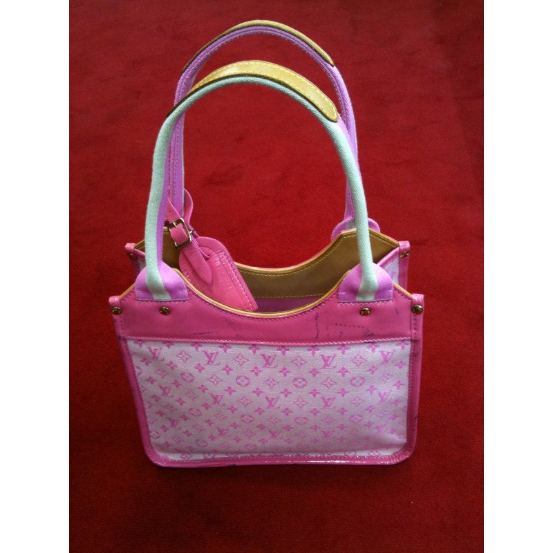 Louis Vuitton Rose Monogram Mini Lin Sac Kathleen Bag - Yoogi's Closet